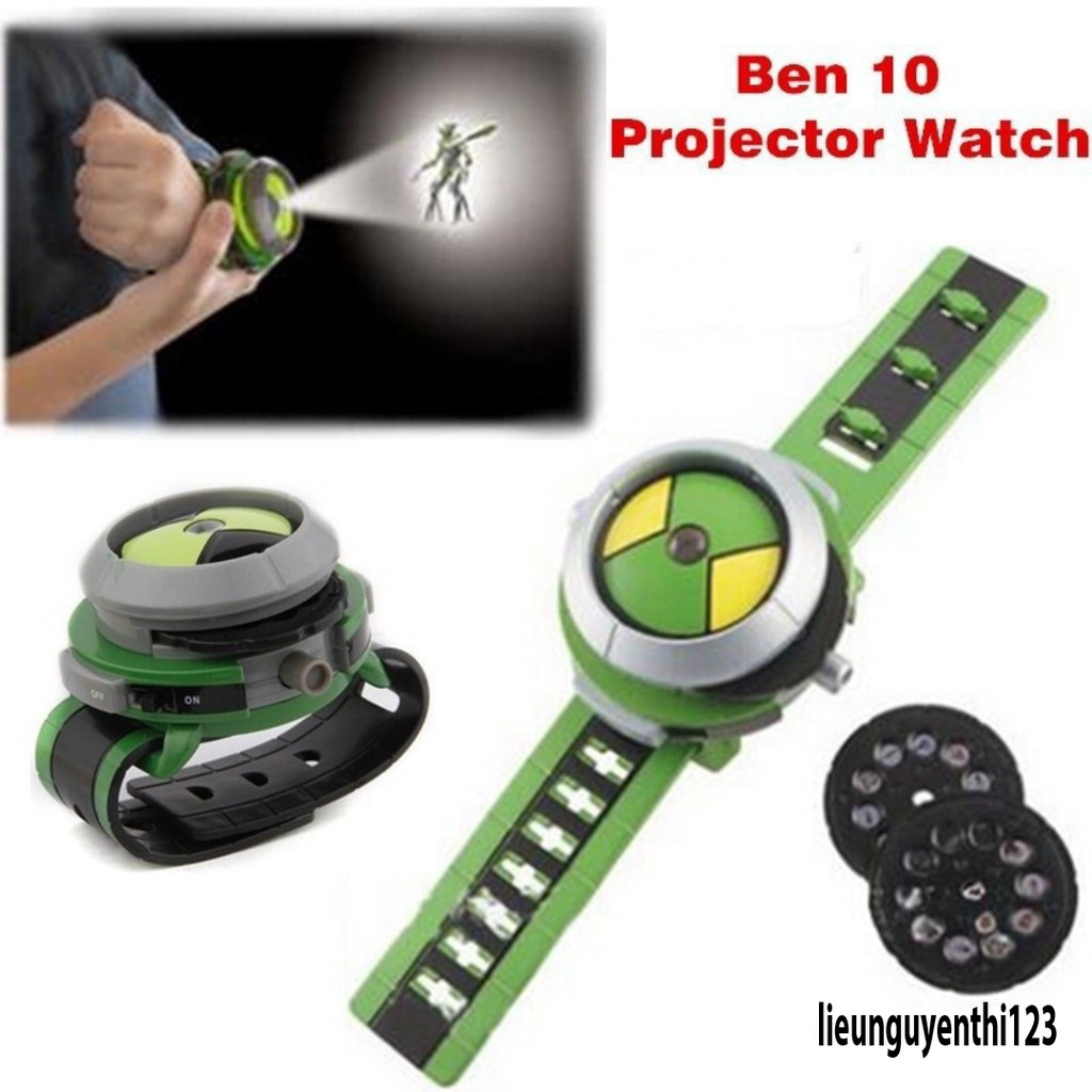Đồng hồ chiếu hình ben010 xịn - Đồng hồ phong cách phim hoạt hình Ben10 chiếu hình độc đáo cho trẻ