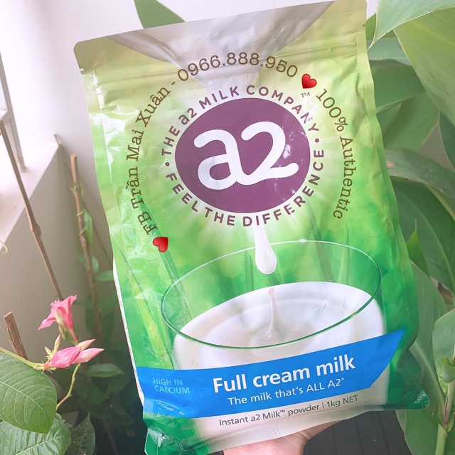 Sữa tươi A2 dạng bột nguyên kem - A2 Instant Milk Powder Full Cream 1kg (Của Úc)
