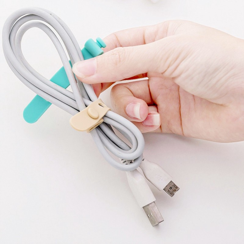 Set 4 dây silicon quấn gọn cáp tiện lợi