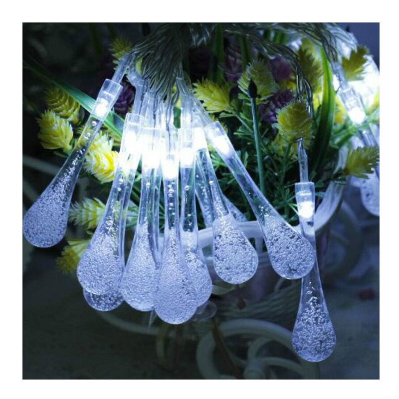 Đèn Led Trang Trí Pha Lê Hình Giọt Nước Siêu Lung Linh 3M 20 Đèn (CHƯA CÓ SẴN PIN)