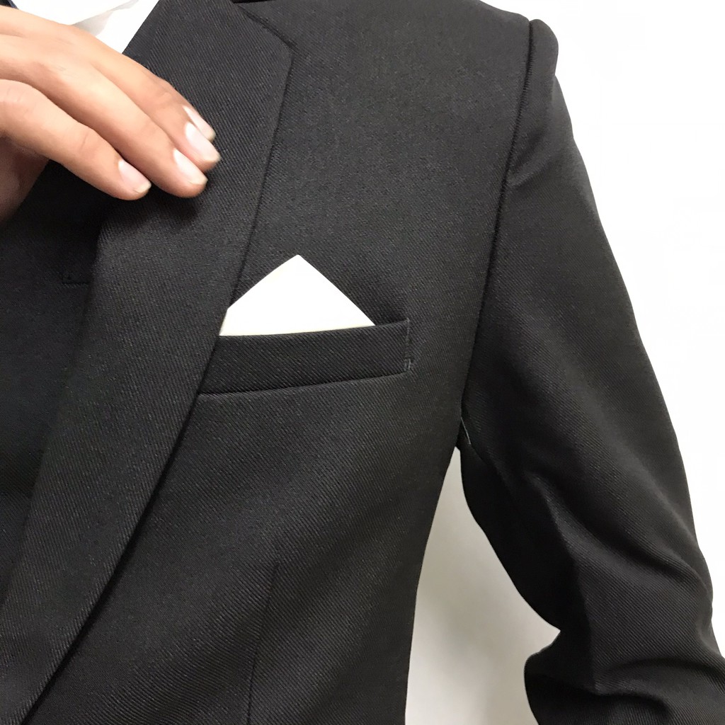 Áo vest đen KING thanh lịch phong cách hàn quốc | Mua áo vest công sở trung niên màu đen cao cấp Z06