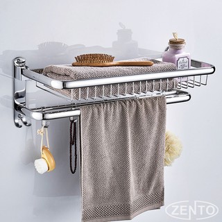 Giá để đồ kết hợp treo khăn inox Zento HA4647