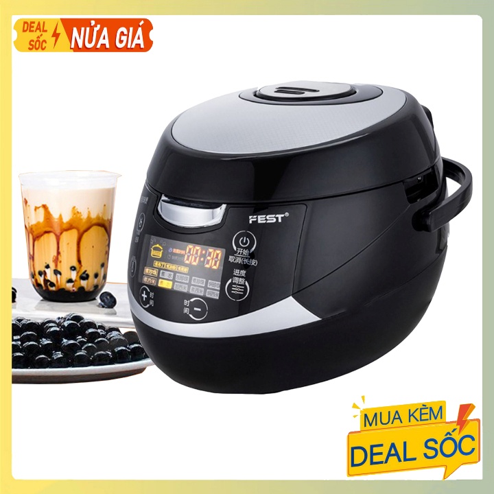 Nồi Nấu Trân Châu Tự Động Làm Trà Sữa FEST 5L