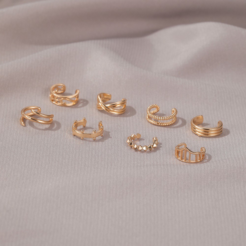 Bông Tai Hình Chữ U Kiểu Dáng Đơn Giản