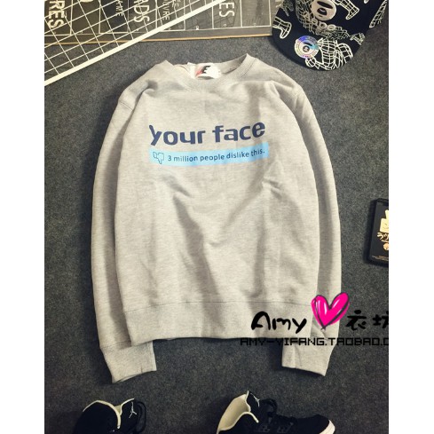 ÁO NỈ YOUR FACE NAM NU BIG SIZE