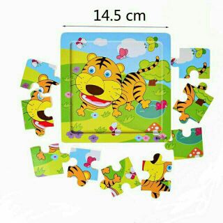 Combo 10 Tranh ghép gỗ 9 miếng