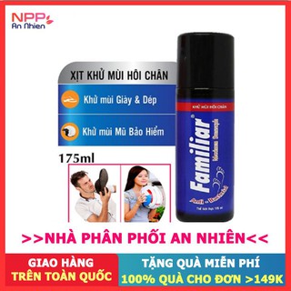 Nhập AFFINS20K [Giảm ngay 20K đơn từ 99K] Xịt khử mùi giày và nón bảo hiểm Familiar 175ml- NPP AN NHIÊN