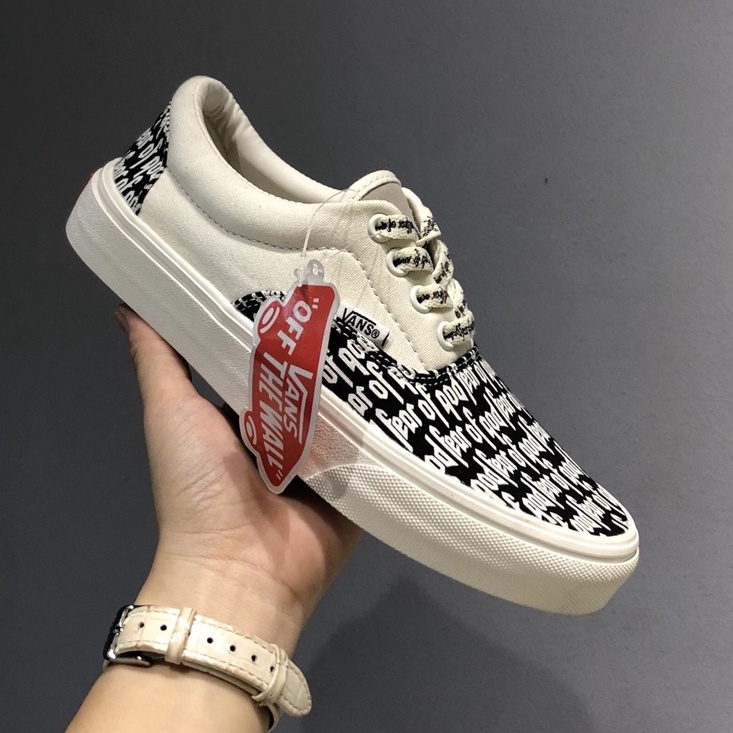 Giày snaeaker Vans chữ fog fear of god Hot trend nam nữ, Giày thể thao Van chữ dùng đi học,tập gym,chạy bộ