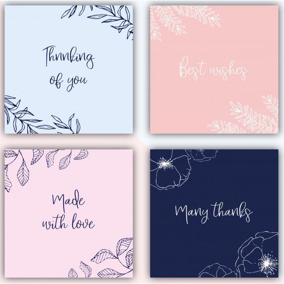 [Combo 100] Thiệp cảm ơn khách hàng thankyou card mới nhất giá rẻ