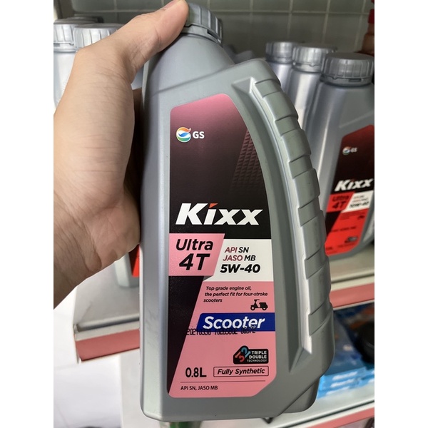 Nhớt Kixx xe số, xe tay ga 10W40, 5W40 made in Korea - Full Synthetic