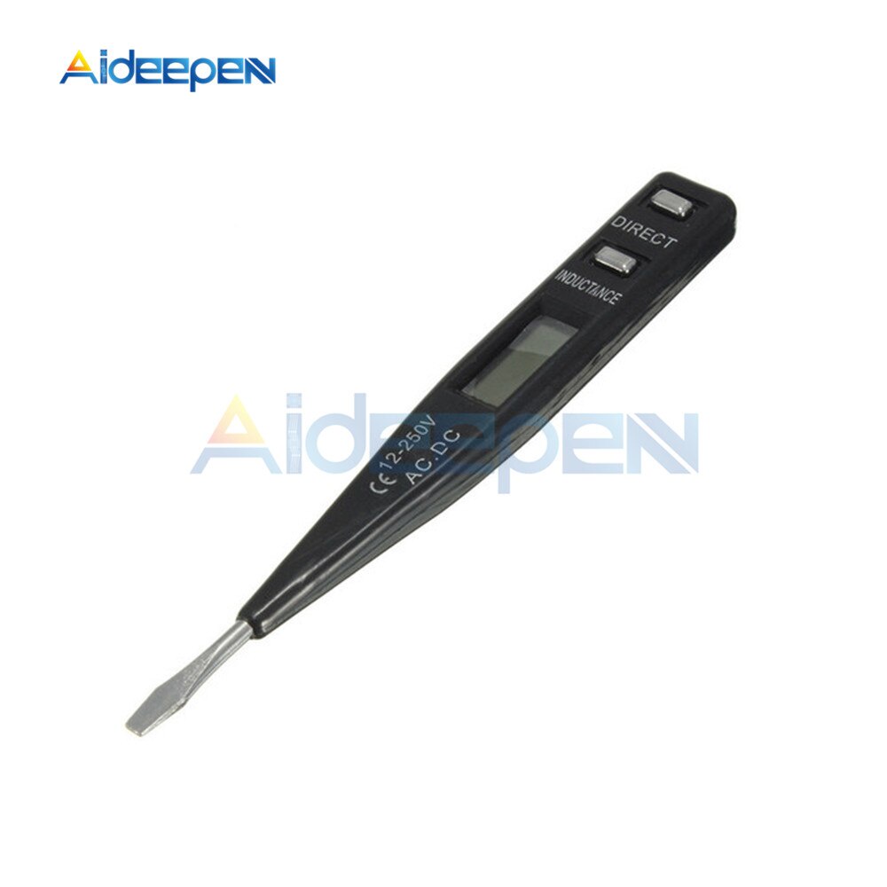 Bút Thử Điện AC DC 12V-250V Màn Hình LCD AC/DC