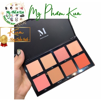 Bảng Má Hồng Morphe 8W WARM MASTER Với Chất Phấn Mỏng Mịn