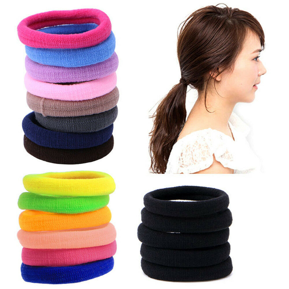 Set 50 dây buộc tóc co giãn cho nữ
