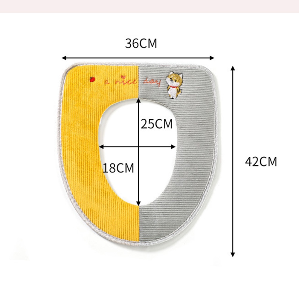 Đệm Lót Bồn Cầu Mềm Mại Nhiều Màu Tùy Chọn Có Thể Giặt Rửa Tiện Dụng Cho Mùa Đông