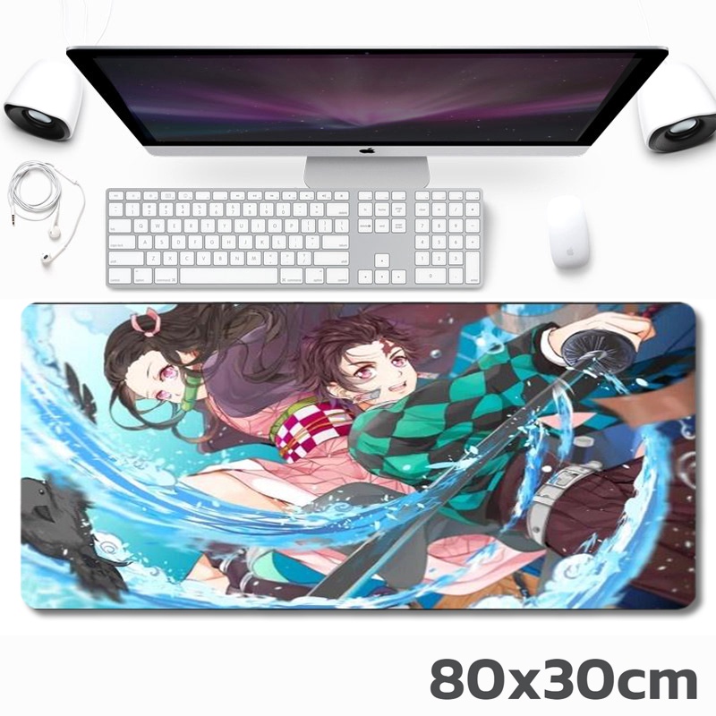 Tấm Lót Chuột KOJMAC Gaming Anime Kimetsu no Yaiba Cỡ Lớn ( Thảm Kê Bàn Phím Demon Slayer, Nezuko Tanjiro Shinobu )