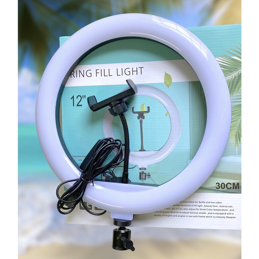 Đèn Livestream Giá Rẻ 30cm + Chân 2m1 Hỗ Quay Tik Tok - Chụp Ảnh - Bán Hàng - Make Up - Thay Đổi Chế Độ Sáng