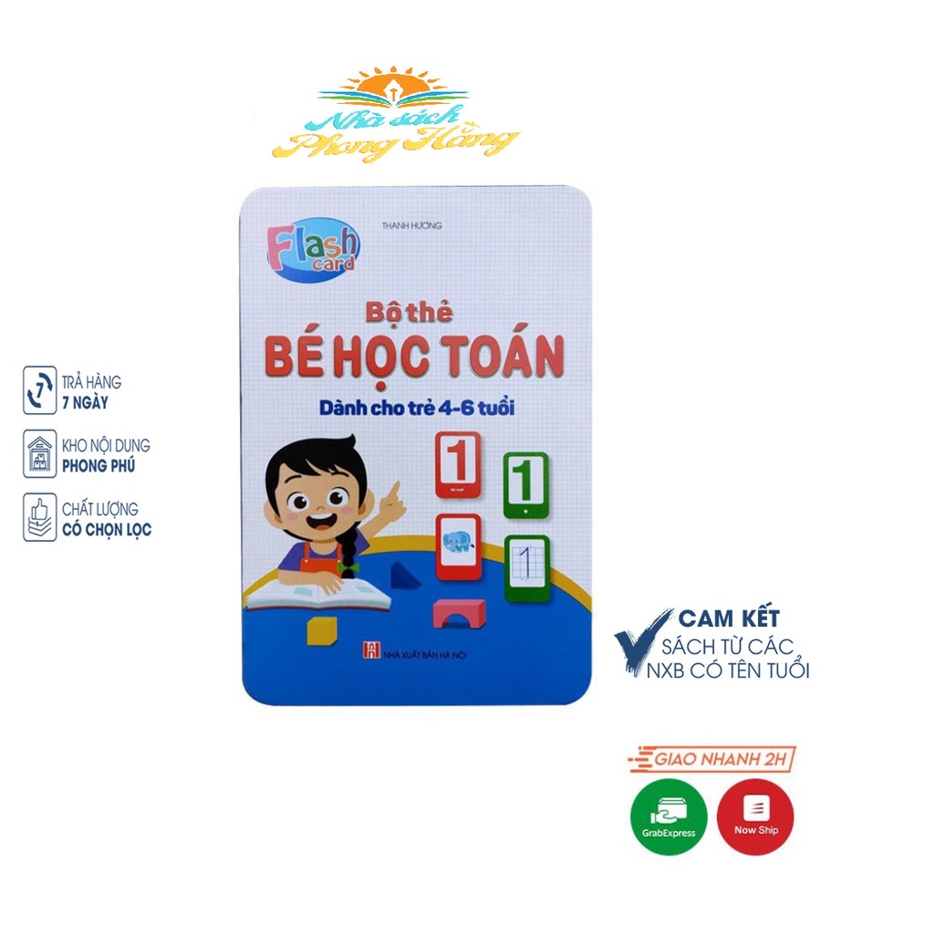 Sách Bộ Thẻ  Bé Học Toán Cho Bé Từ 4 Đến 6 Tuổi
