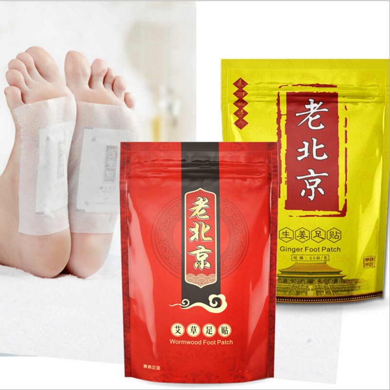 [Hàng mới về] Bộ 10/50 miếng dán bàn chân thải độc giảm cân chiết xuất cây ngải đắng