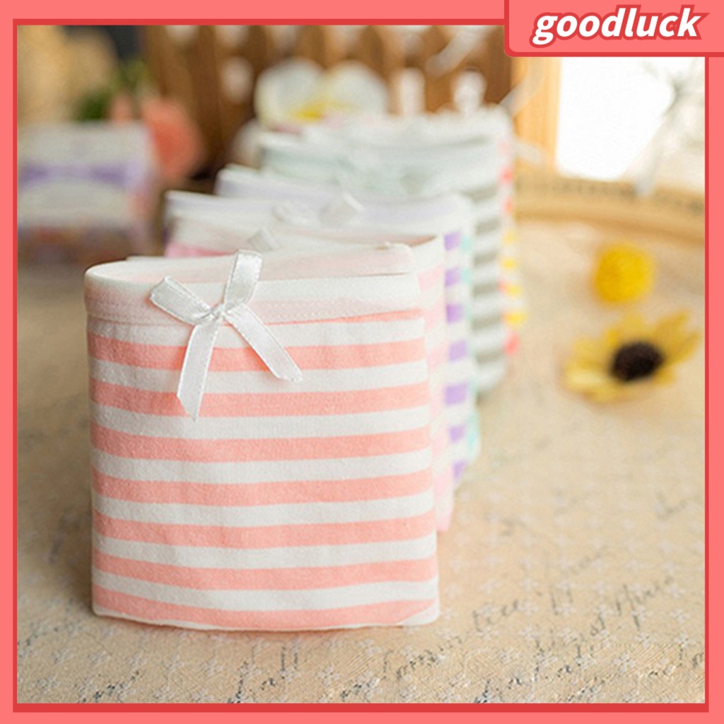 Quần Lót Cotton Kẻ Sọc Mềm Mại Đính Nơ Cho Nữ