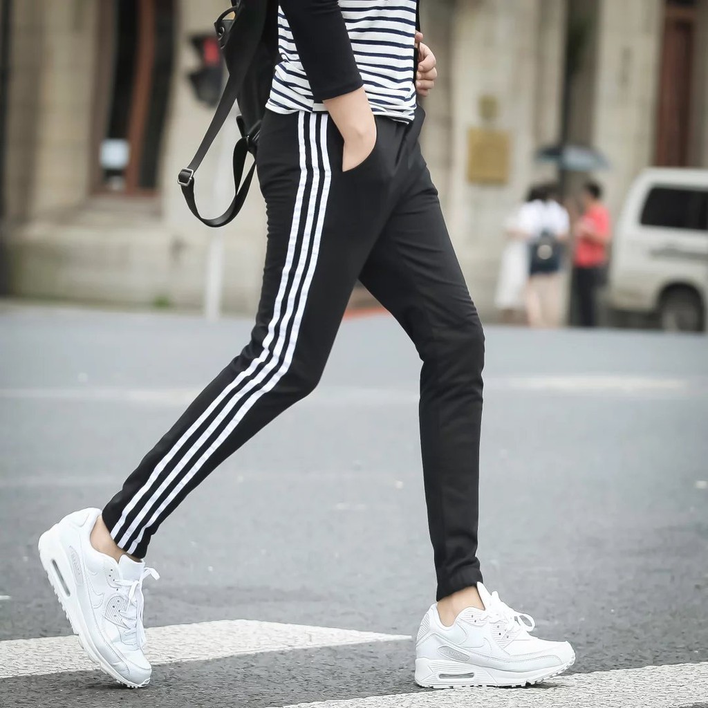 LQ Fashion - Quần thể thao Nam Nữ phối 3 sọc, chất thun mịn mát cao cấp, form ôm chất đẹp - Hot New