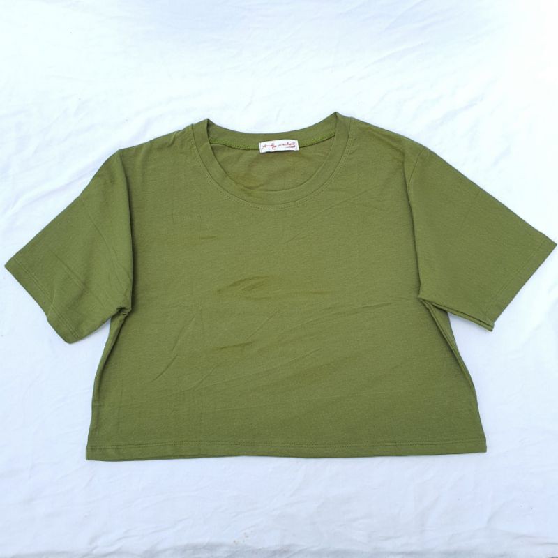 Áo Croptop CỔ TRÒN COTTON