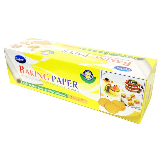 Giấy nướng bánh không thấm mỡ khổ to 45cm*75m #giaynuongbanhnauy Tp Minh Duyên