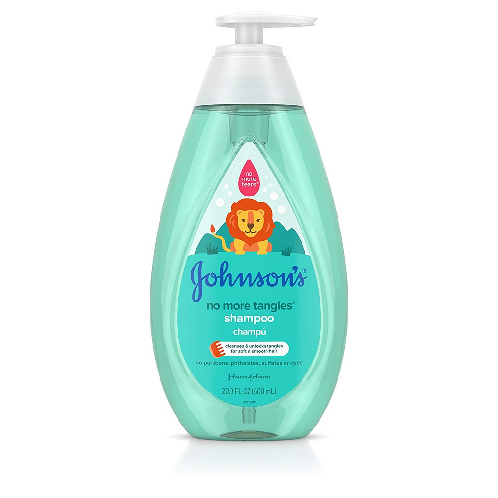 Dầu gội trẻ em giúp tóc không bị rối Johnson’s No More Tangles Tear Free Toddler &amp; Kids Detangling Shampoo 600ml (Mỹ)