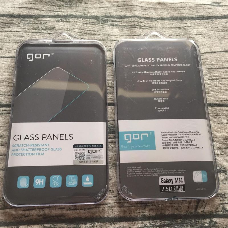 Bộ 2 kính cường lực samsung M21/M31/M32 Gor vát cạnh 2.5D cảm ứng siêu mượt trong suốt