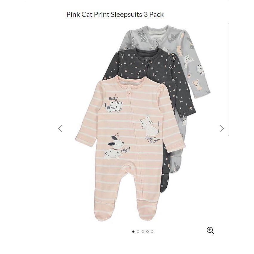 Set 3 bộ body liền tất George