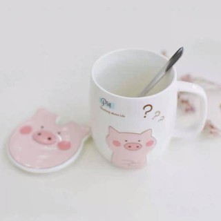 Cốc uống nước có nắp và thìa