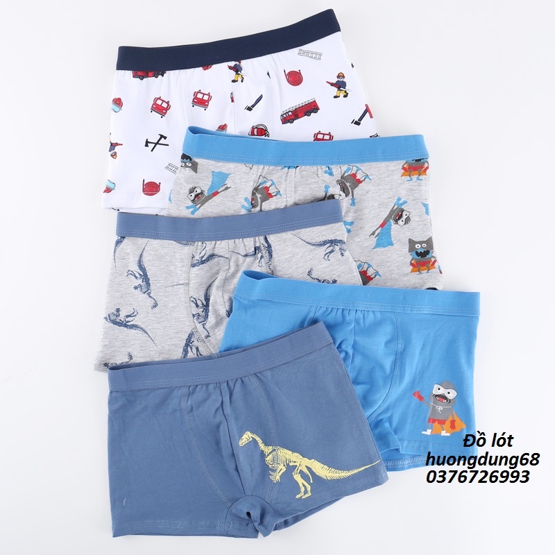 Boxer / Quần Lót Bé Trai Cotton Hình Siêu Nhân Xuất Đông Âu ( Q183 ).