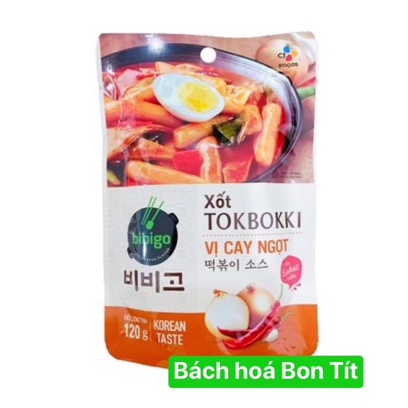 Xốt nấu Tokpokki/tokbokki Beksul CJ food vị cay ngọt 120g