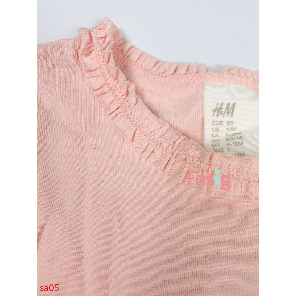 Set 3 Áo Thun Tay Dài Bé Gái HM - Combo ngẫu nhiên