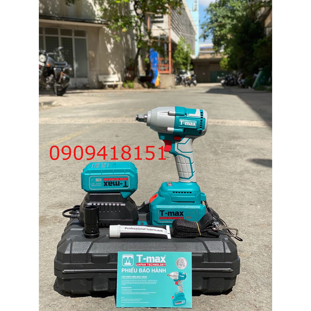 Máy Siết Bulong TMAX 350Nm.Tặng Kèm 2 PIN 21V.Tặng 1 Đầu Khẩu. IW21B