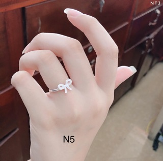 NHẪN BẠC NỮ BẠC TA CAO CẤP 925 NHẪN KIỂU MINI