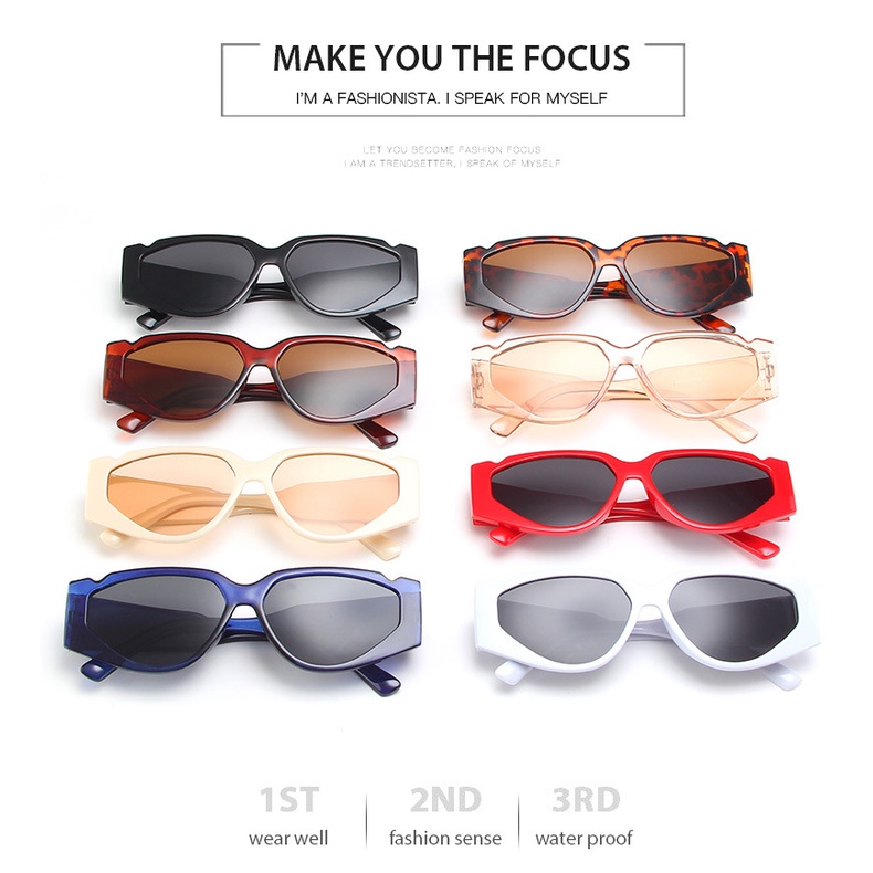 Kính Mát Mắt Mèo Màu Đen Phong Cách Hip Hop Thời Trang Cho Nữ