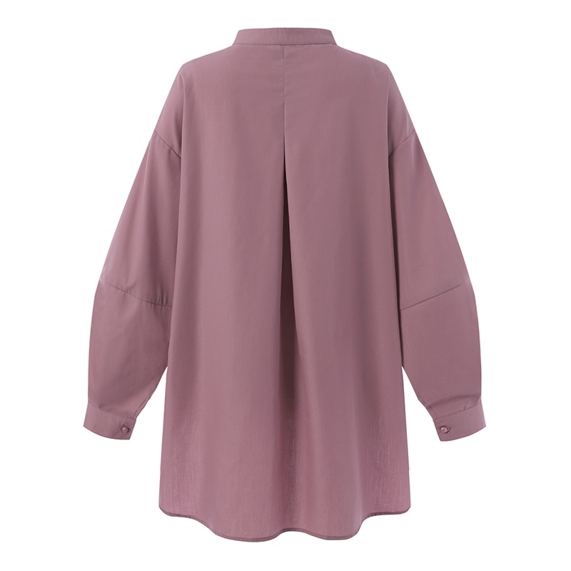 Áo kiểu ZANZEA tay dài phồng cổ tròn cài nút dáng rộng phong cách vintage thời trang dành cho nữ