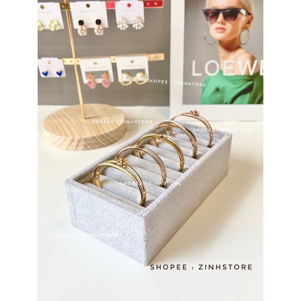 Khay nhung đựng nhẫn, vòng ,hoa tai ….