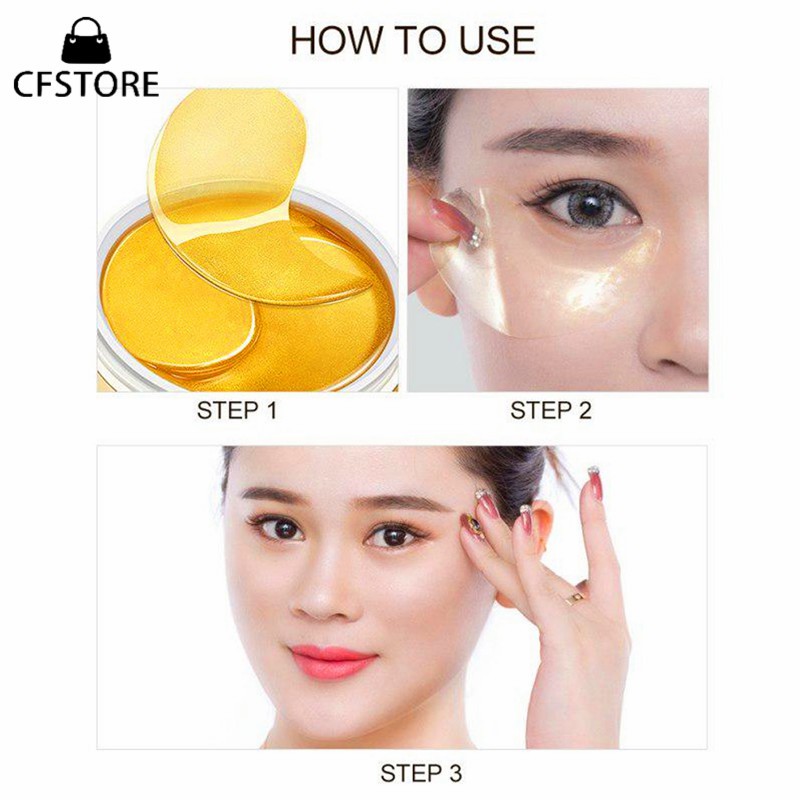 [Hàng mới về] Set 60 miếng / 30 cặp mặt nạ dưỡng ẩm vùng da mắt chống lão hóa hiệu quả