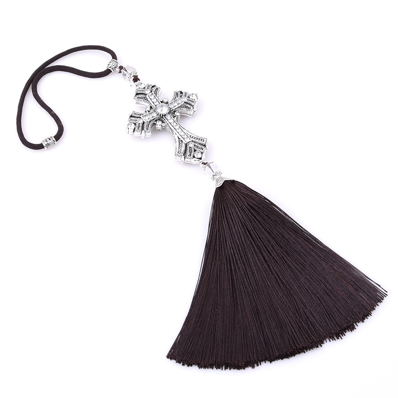 Dây Treo Trang Trí Xe Hơi Hình Thánh Giá Đính Đá Pha Lê