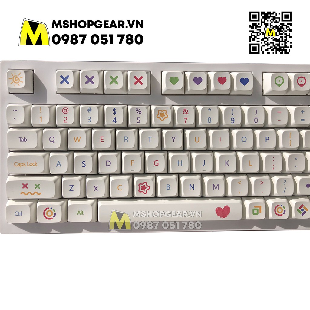 Bộ nút nhựa bàn phím cơ - Keycap XDA Color Pen