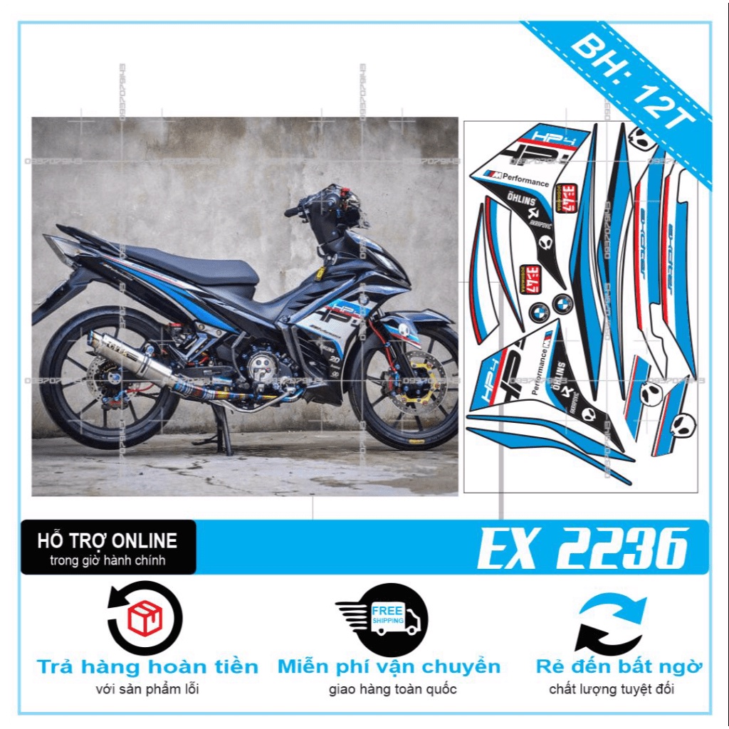 TEM RỜI EX 2011 HP4 -- SHIN DECAL 2