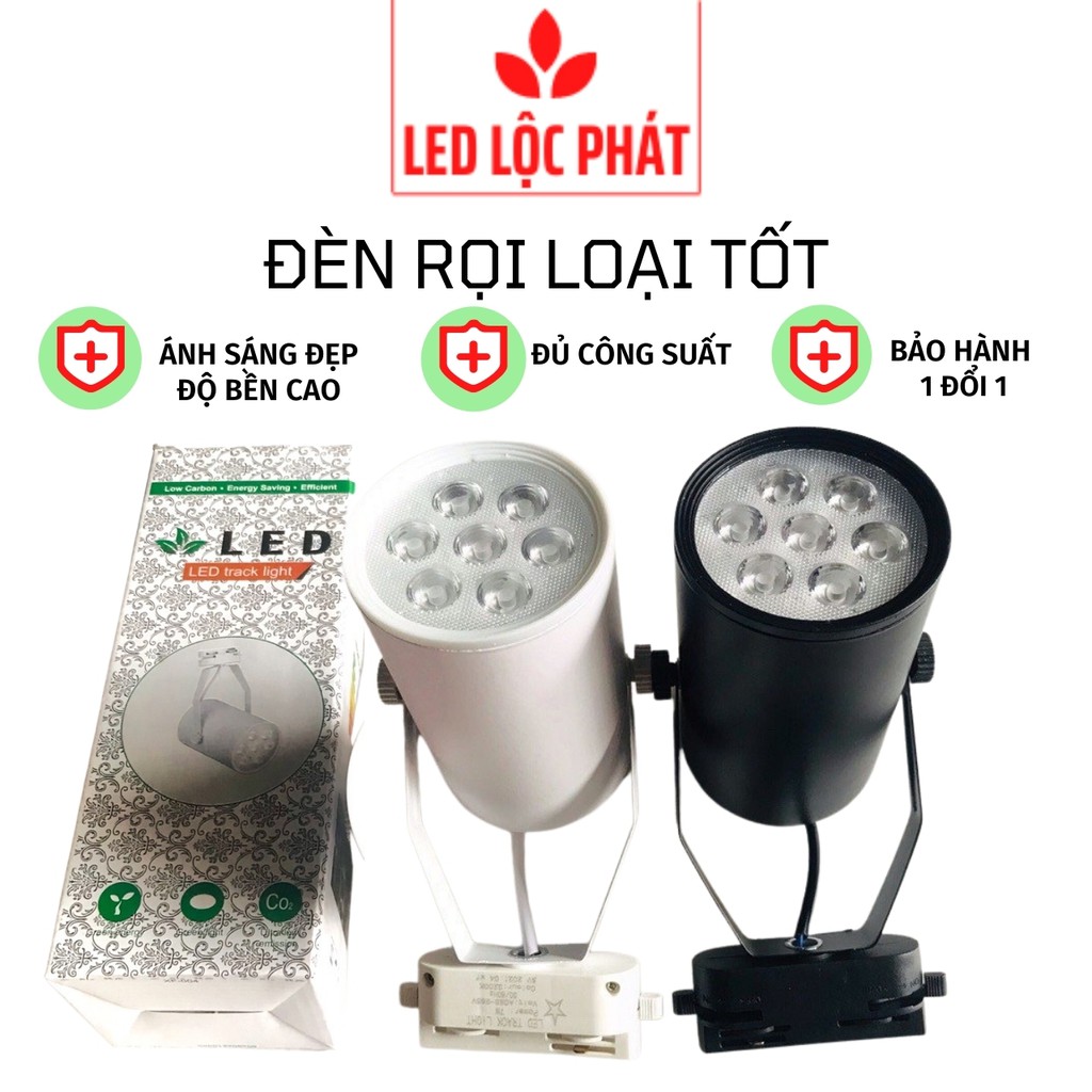 Đèn rọi tranh rọi ray shop quần áo loại tốt, đèn ray 7w