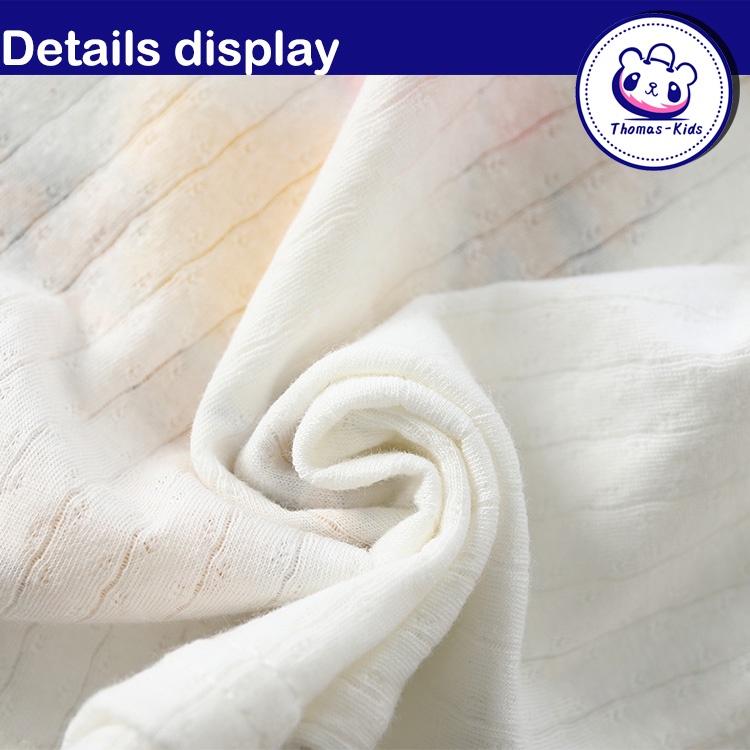 [THOMAS KIDS] Áo Thun Cotton Không Tay In Họa Tiết Khủng Long Hoạt Hình Thời Trang Mùa Hè Cho Bé 1-6 Tuổi