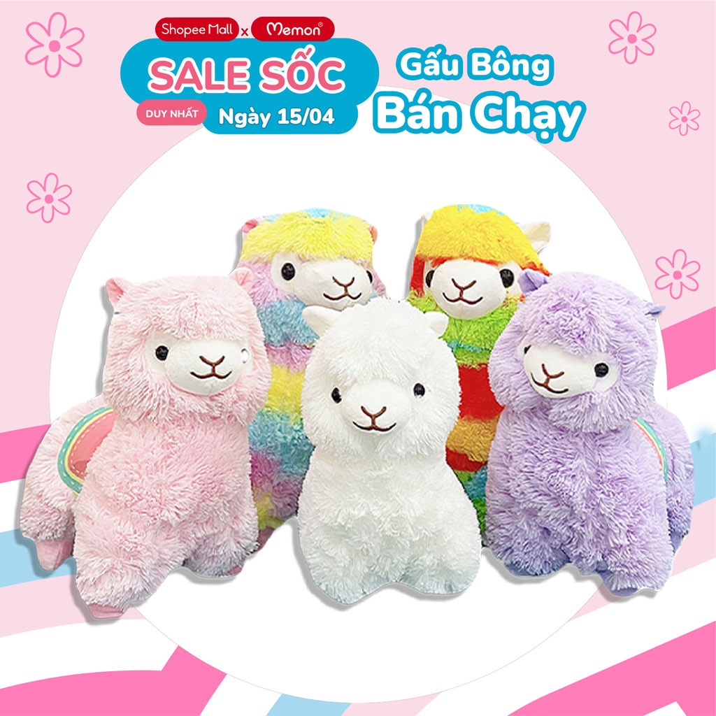 Gấu Bông Lạc Đà Alpaca Cao Cấp Memon