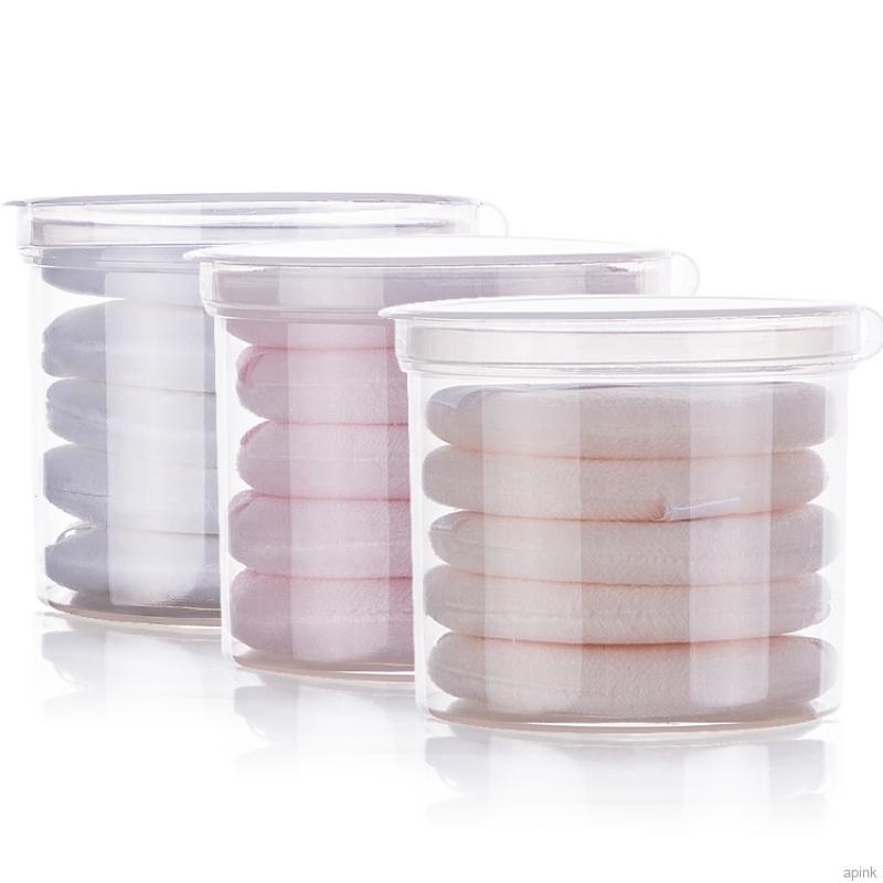 Set 5 Mút Trang Điểm Hình Tròn Sử Dụng Được Cả Khi Khô Và Ướt