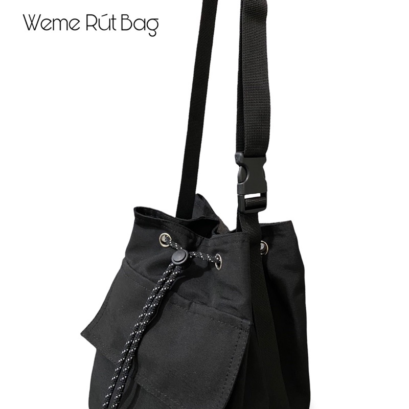 Túi đeo chéo unisex nam nữ WEME Rút bag ,túi local brand đeo chéo cá tính thời trang