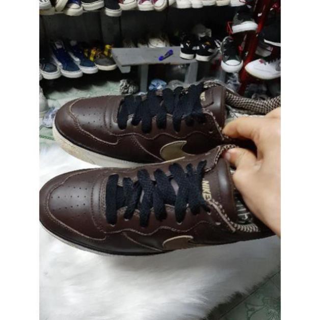 Hot SALE [Hàng Auth] Ả𝐍𝐇 𝐓𝐇Ậ𝐓 𝐒𝐈Ê𝐔 𝐒𝐀𝐋𝐄 giày nike da chính hãng màu nâu 2hand size 42 Siêu Bền Tốt Nhất Uy Tín . : : : ?