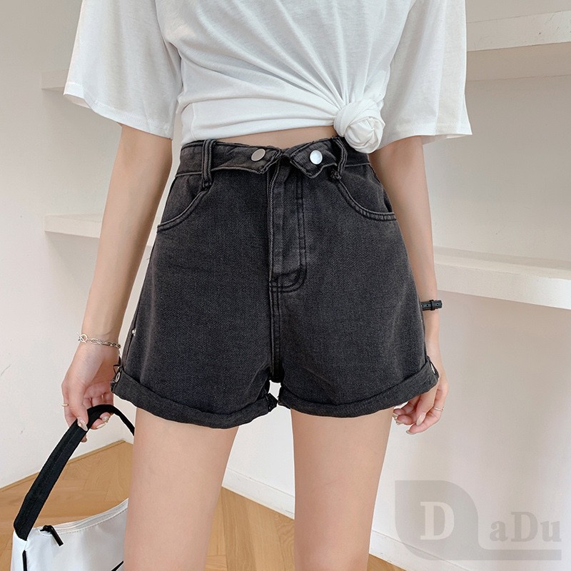 Quần Short Jean Ống Rộng Thời Trang Mùa Hè Hàng Mới