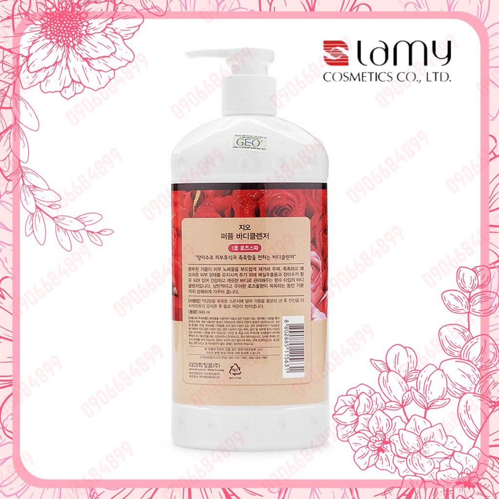 ⭐ SỮA TẮM DƯỠNG DA ⭐ GEO PERFUME BODY CLEANSER - 600ML | BigBuy360 - bigbuy360.vn